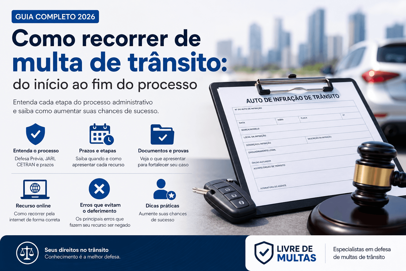 Como recorrer de uma multa de trânsito: guia completo da defesa ao recurso